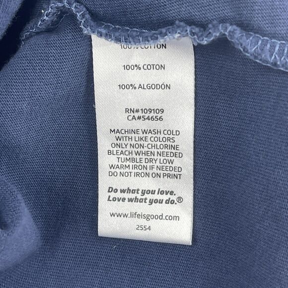 Life is Good Grateful Mom T-Shirt Women's Medium Navy Blue V-Neck Crusher Tee - Picture 10 of 10